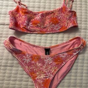 Triangl Floral Pink and Orange Bikini Set